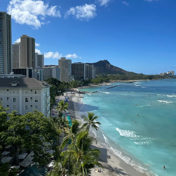Waikiki condos and beach